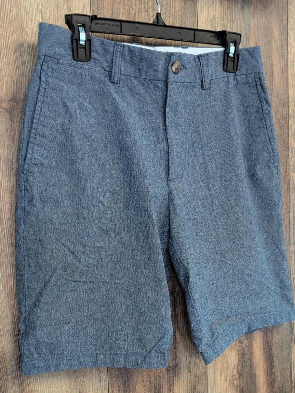 Old Navy Men's Heathered Blue Flat Front Shorts 30 799A